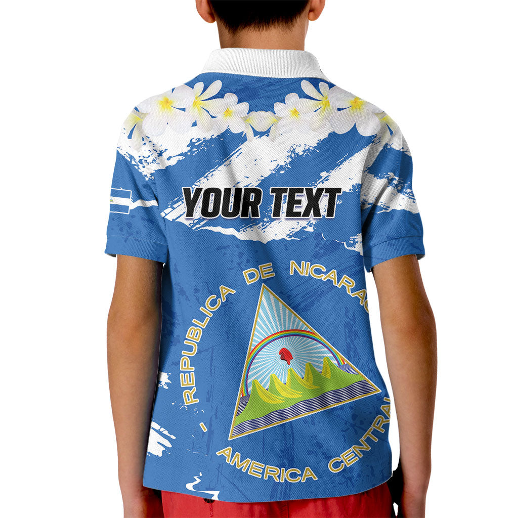 Personalized Nicaragua Sacuanjoche Kid Polo Shirt Happy Independence Day