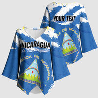 Personalized Nicaragua Sacuanjoche Kimono Sleeve Blouse Happy Independence Day