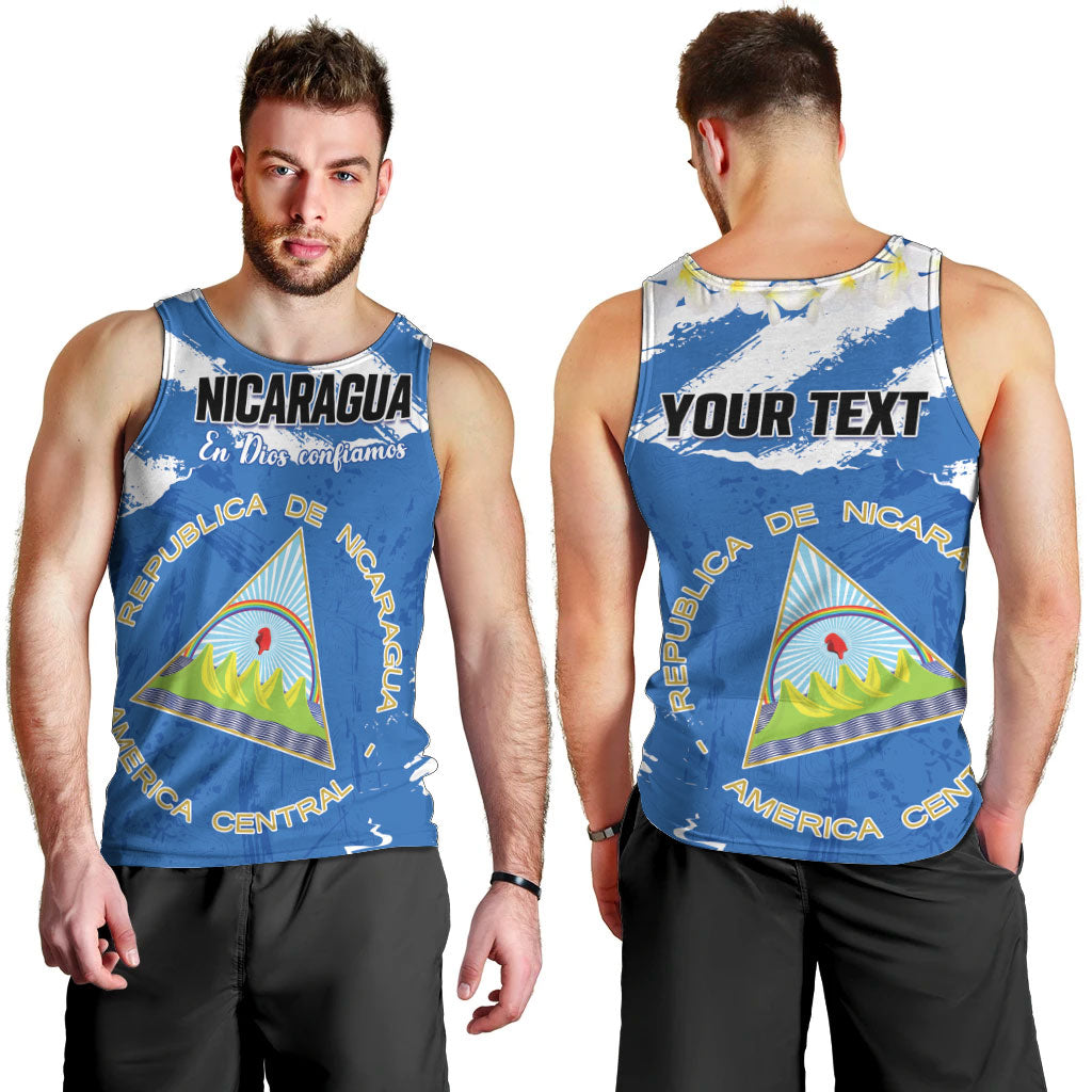 Personalized Nicaragua Sacuanjoche Men Tank Top Happy Independence Day