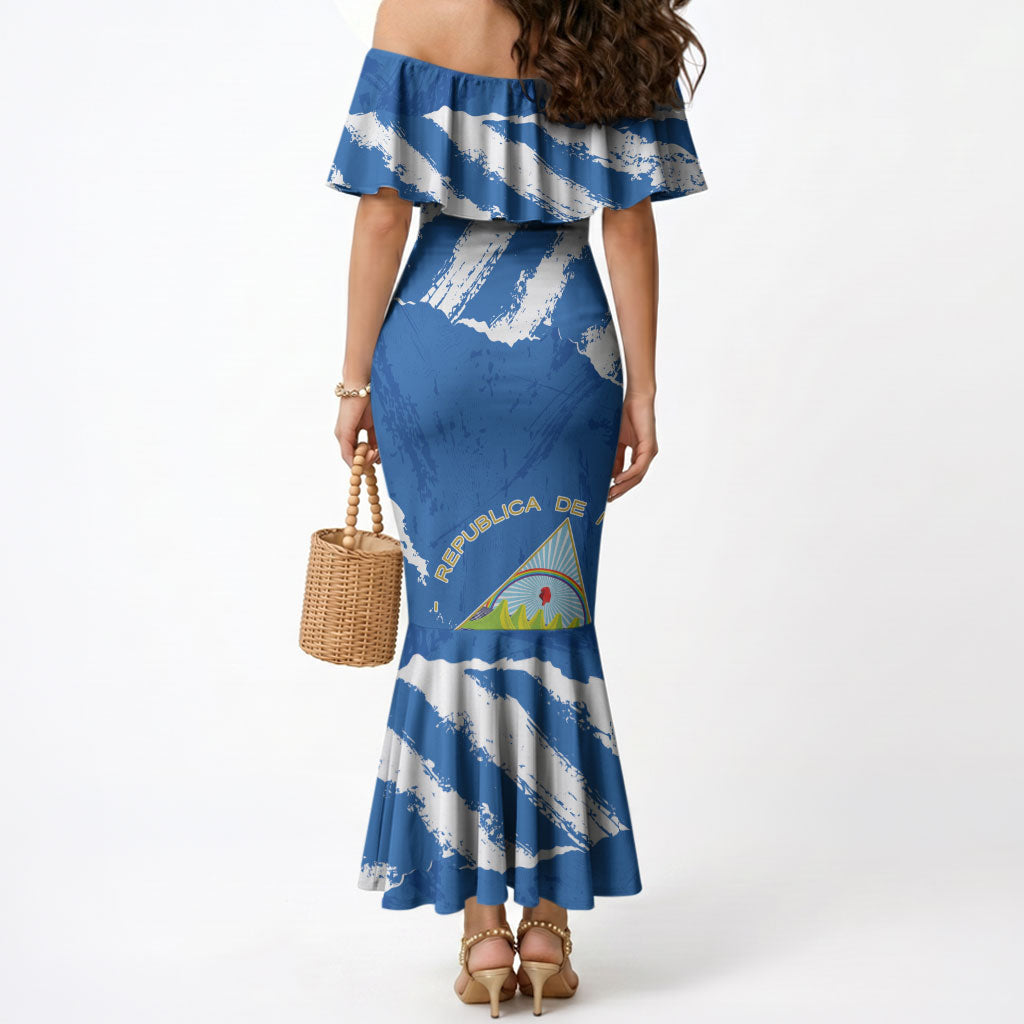 Personalized Nicaragua Sacuanjoche Mermaid Dress Happy Independence Day