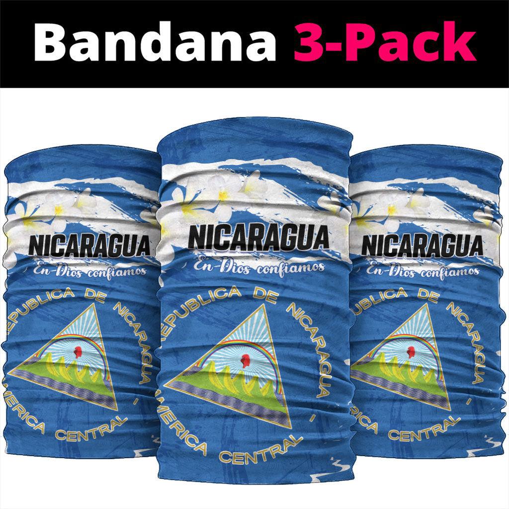 Nicaragua Sacuanjoche Neck Gaiter Happy Independence Day