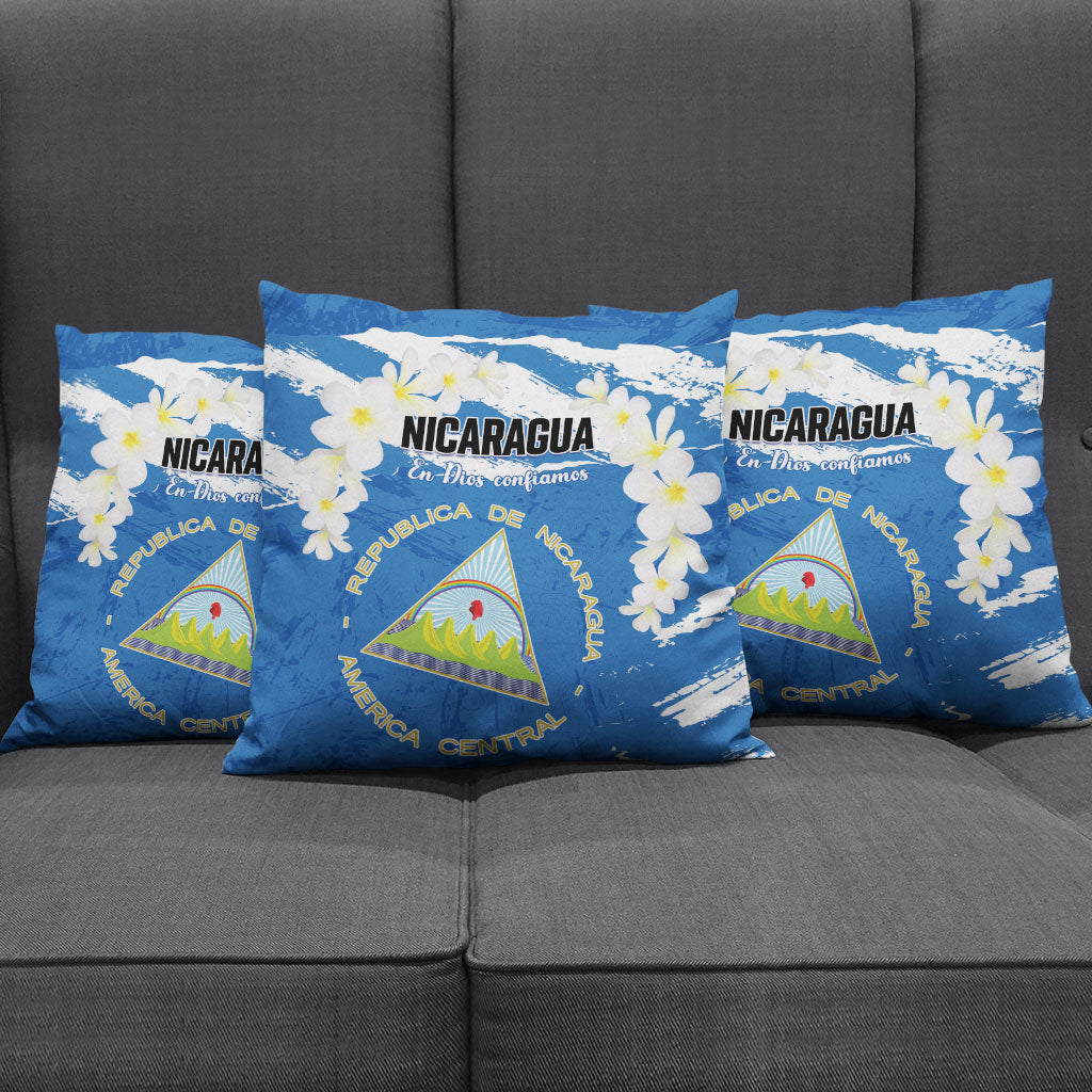 Nicaragua Sacuanjoche Pillow Cover Happy Independence Day