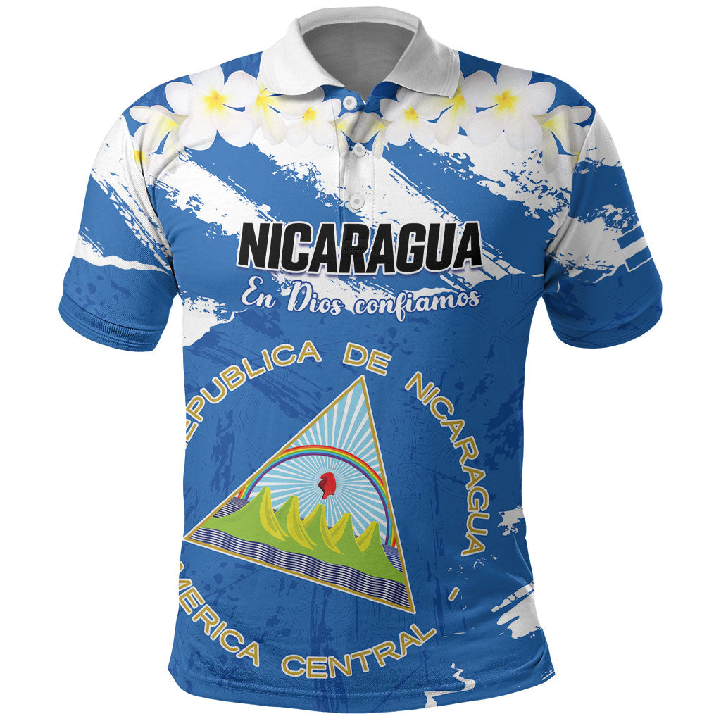 Personalized Nicaragua Sacuanjoche Polo Shirt Happy Independence Day