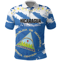 Personalized Nicaragua Sacuanjoche Polo Shirt Happy Independence Day