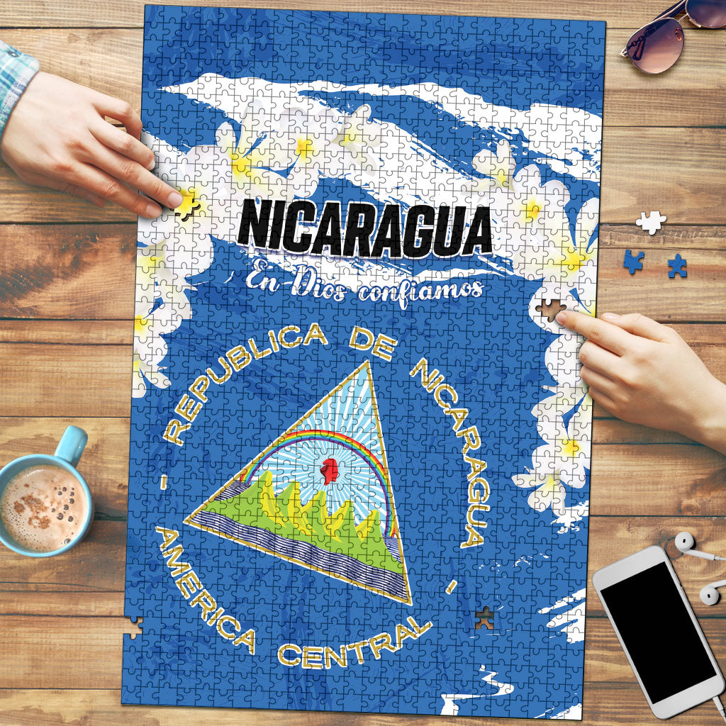 Nicaragua Sacuanjoche Puzzle Happy Independence Day