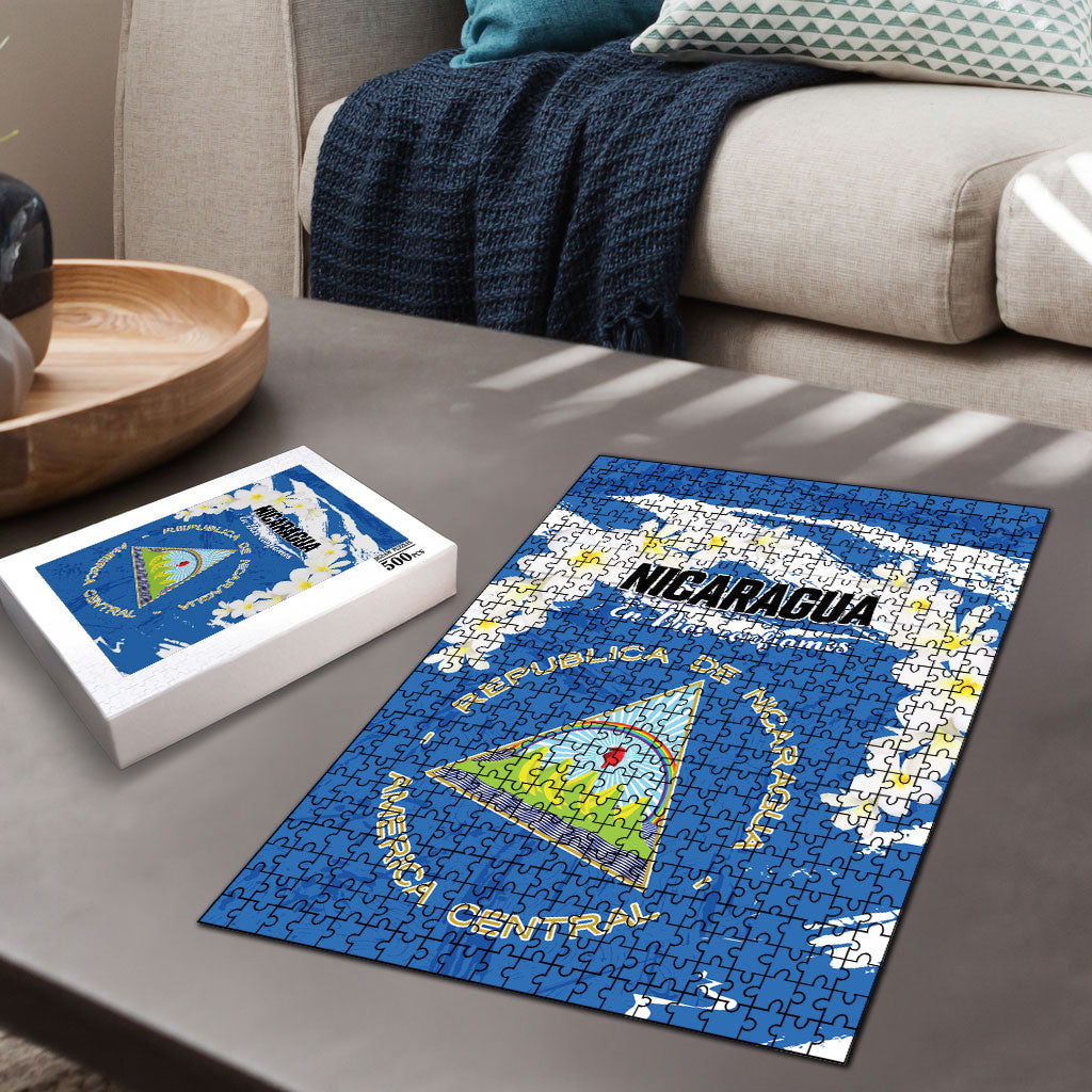Nicaragua Sacuanjoche Puzzle Happy Independence Day