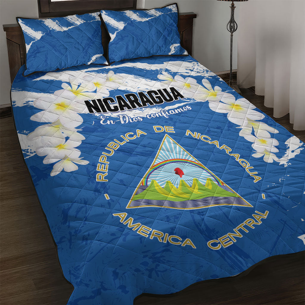 Nicaragua Sacuanjoche Quilt Bed Set Happy Independence Day