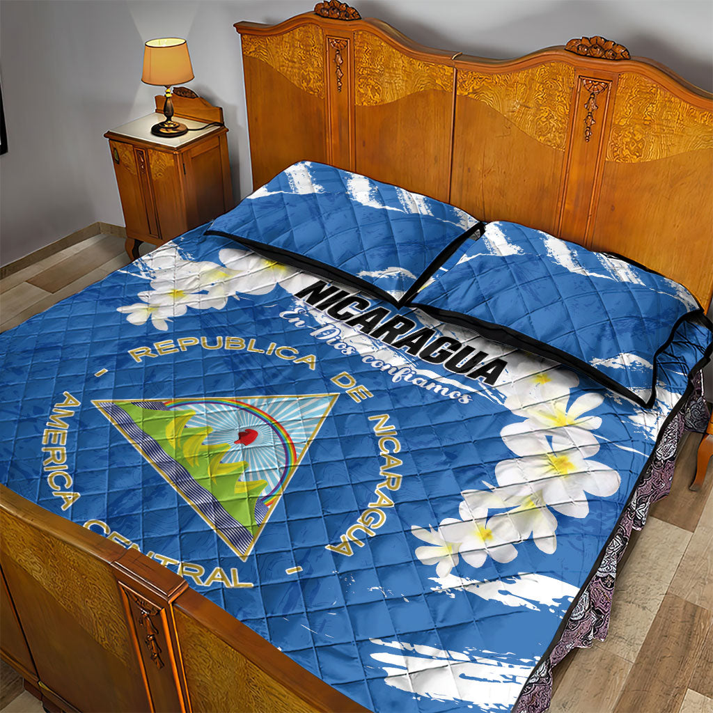 Nicaragua Sacuanjoche Quilt Bed Set Happy Independence Day
