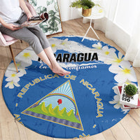 Nicaragua Sacuanjoche Round Carpet Happy Independence Day