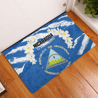 Nicaragua Sacuanjoche Rubber Doormat Happy Independence Day
