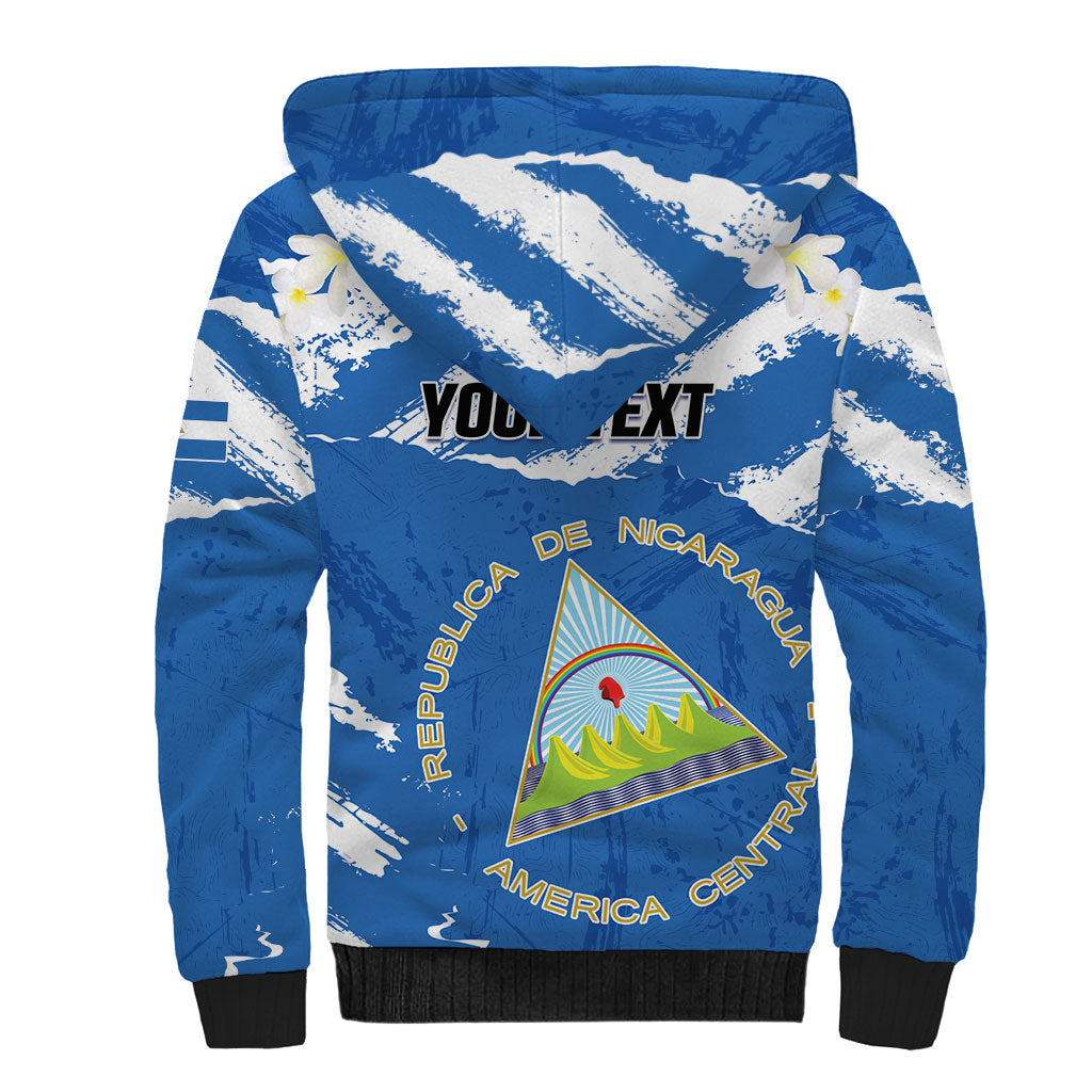 Personalized Nicaragua Sacuanjoche Sherpa Hoodie Happy Independence Day