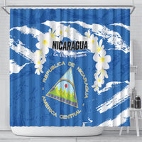 Nicaragua Sacuanjoche Shower Curtain Happy Independence Day