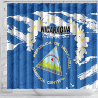 Nicaragua Sacuanjoche Shower Curtain Happy Independence Day