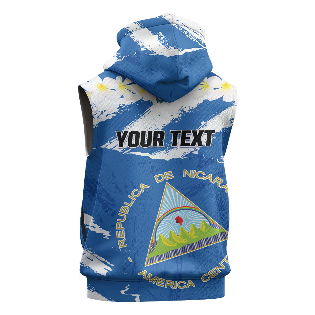 Personalized Nicaragua Sacuanjoche Sleeveless Hoodie Happy Independence Day