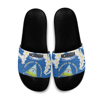 Nicaragua Sacuanjoche Slide Sandals Happy Independence Day