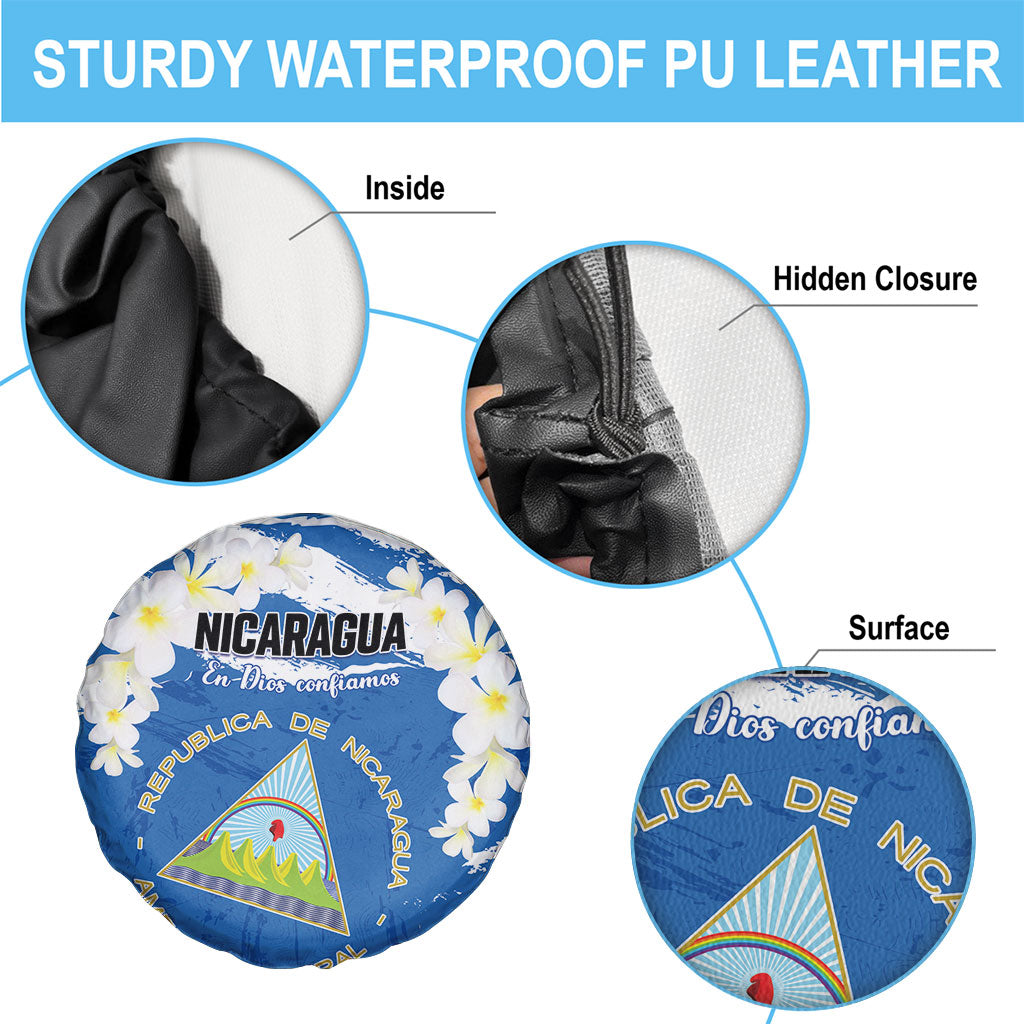 Nicaragua Sacuanjoche Spare Tire Cover Happy Independence Day