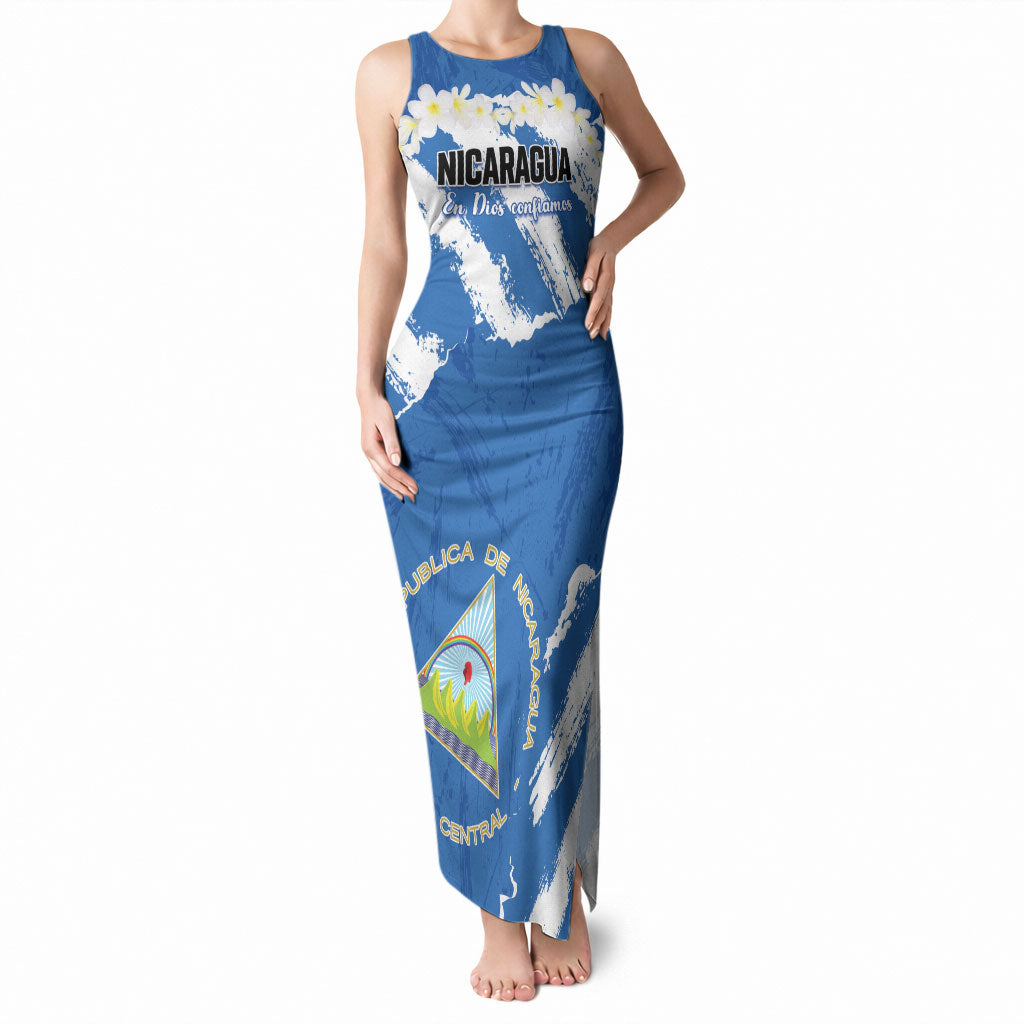 Personalized Nicaragua Sacuanjoche Tank Maxi Dress Happy Independence Day