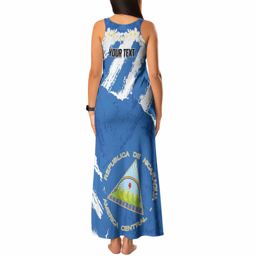 Personalized Nicaragua Sacuanjoche Tank Maxi Dress Happy Independence Day