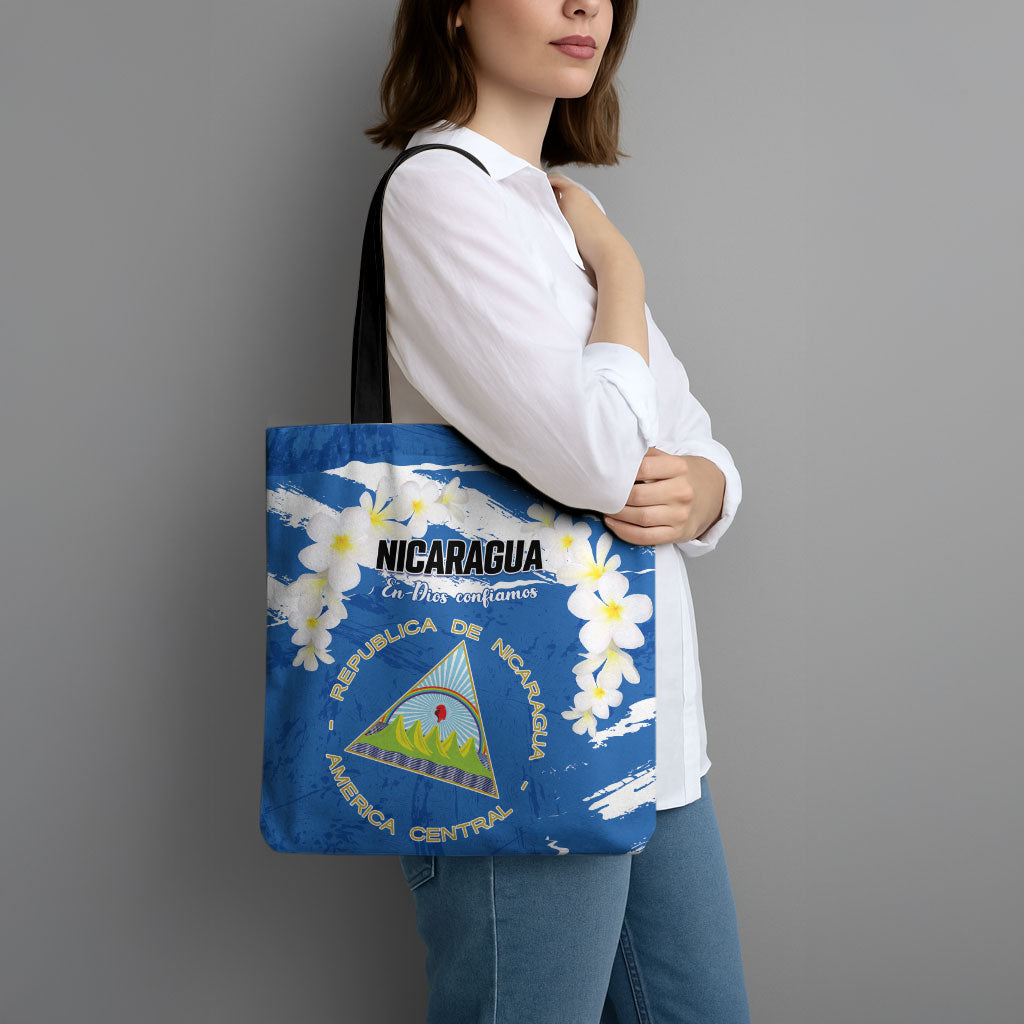 Nicaragua Sacuanjoche Tote Bag Happy Independence Day