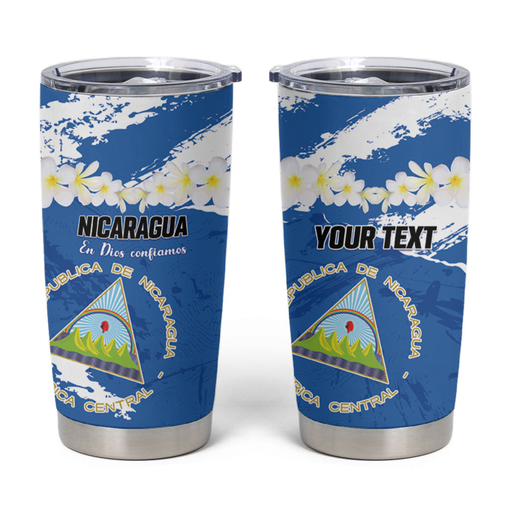 Personalized Nicaragua Sacuanjoche Tumbler Cup Happy Independence Day
