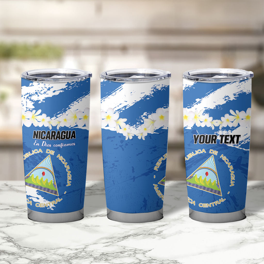 Personalized Nicaragua Sacuanjoche Tumbler Cup Happy Independence Day