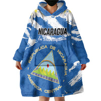 Personalized Nicaragua Sacuanjoche Wearable Blanket Hoodie Happy Independence Day