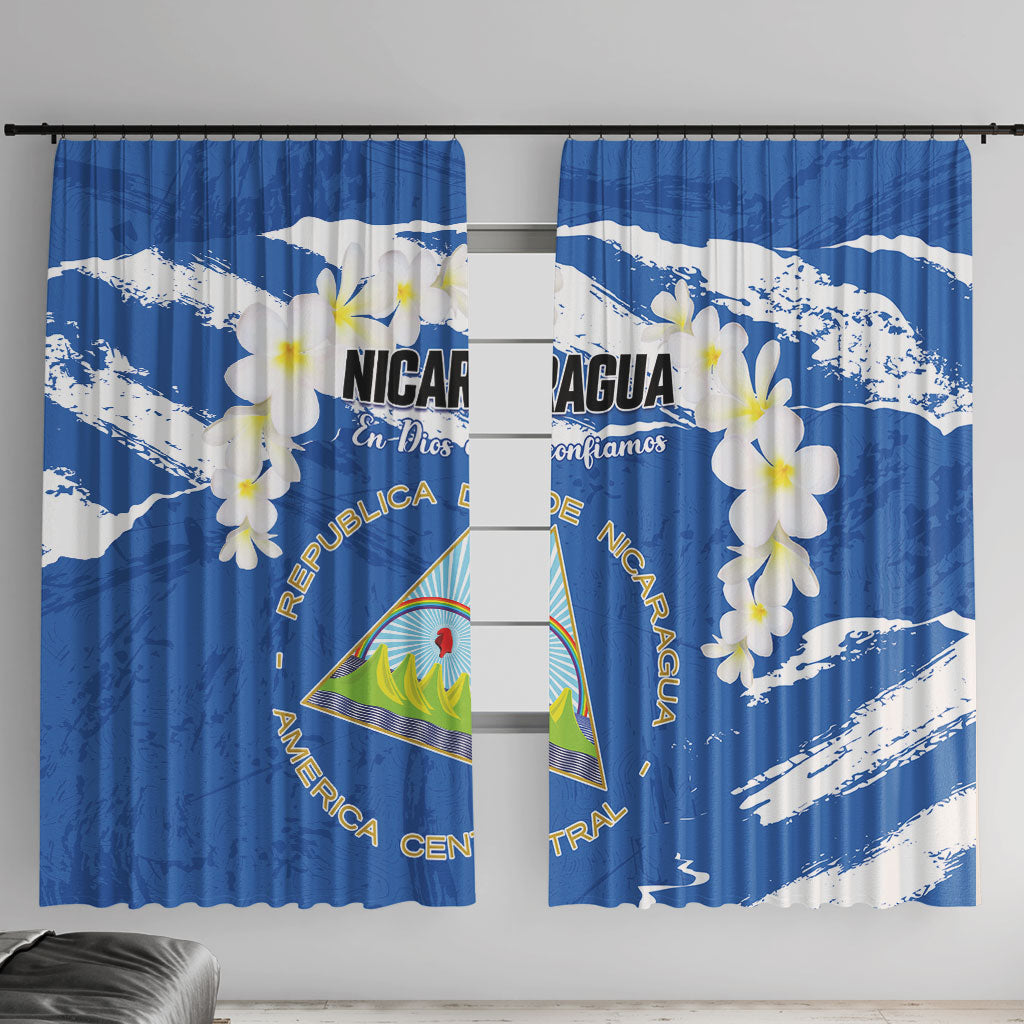 Nicaragua Sacuanjoche Window Curtain Happy Independence Day
