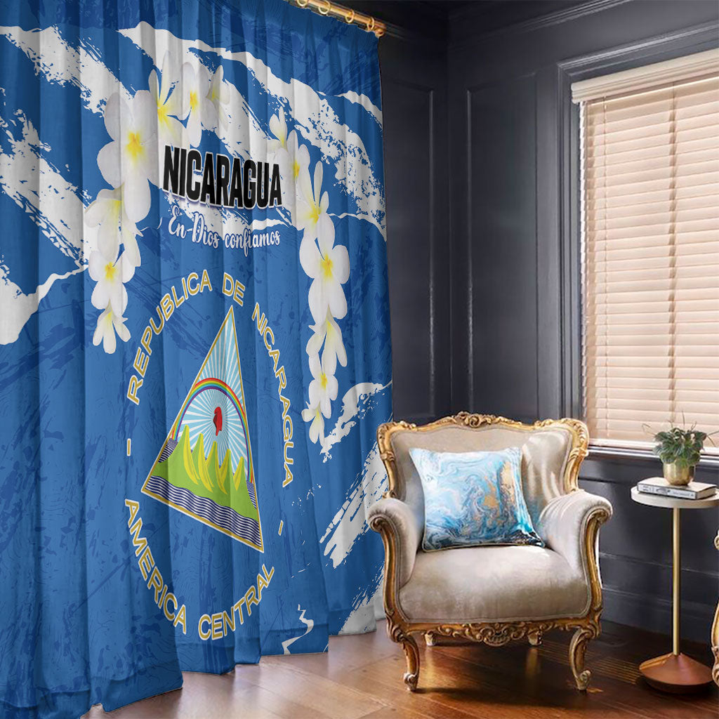 Nicaragua Sacuanjoche Window Curtain Happy Independence Day