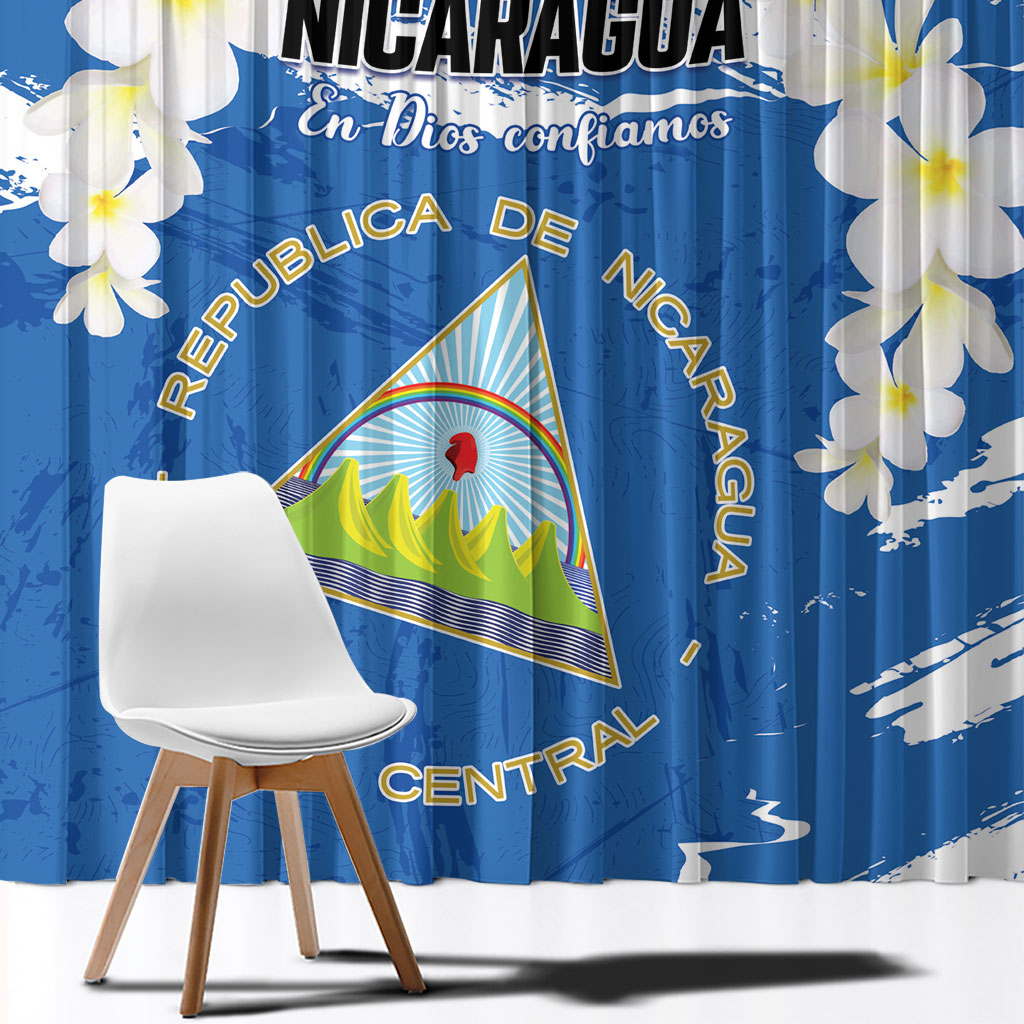 Nicaragua Sacuanjoche Window Curtain Happy Independence Day