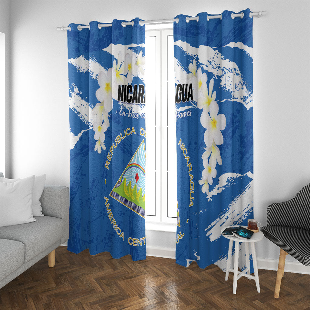 Nicaragua Sacuanjoche Window Curtain Happy Independence Day