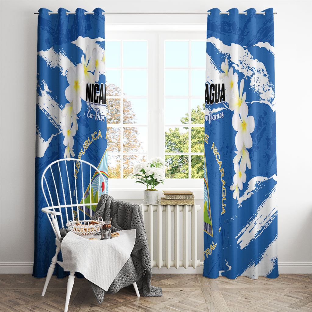 Nicaragua Sacuanjoche Window Curtain Happy Independence Day
