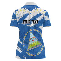 Personalized Nicaragua Sacuanjoche Women Polo Shirt Happy Independence Day