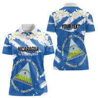 Personalized Nicaragua Sacuanjoche Women Polo Shirt Happy Independence Day