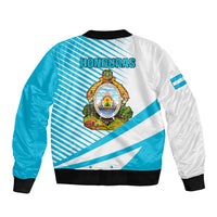 Honduras Bomber Jacket Coat Of Arms With Scarlet Macaw - Wonder Print Shop