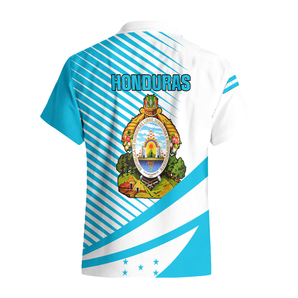 Honduras Hawaiian Shirt Coat Of Arms With Scarlet Macaw - Wonder Print Shop