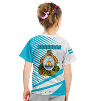 Honduras Kid T Shirt Coat Of Arms With Scarlet Macaw - Wonder Print Shop
