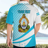 Personalised Honduras Hawaiian Shirt Coat Of Arms With Scarlet Macaw - Wonder Print Shop