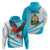 Personalised Honduras Hoodie Coat Of Arms With Scarlet Macaw - Wonder Print Shop