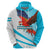 Personalised Honduras Hoodie Coat Of Arms With Scarlet Macaw - Wonder Print Shop