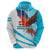 Personalised Honduras Hoodie Coat Of Arms With Scarlet Macaw - Wonder Print Shop