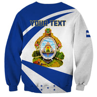 Personalised Honduras Independence Day Sweatshirt Map With Coat Of Arms - Wonder Print Shop