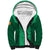 Ireland Rugby Sherpa Hoodie Irish Celtic Cross Mix Shamrock Pattern - Wonder Print Shop