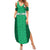 Ireland Rugby Summer Maxi Dress Irish Celtic Cross Mix Shamrock Pattern - Wonder Print Shop