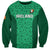 Ireland Rugby Sweatshirt Irish Celtic Cross Mix Shamrock Pattern - Wonder Print Shop