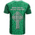 Ireland Rugby T Shirt Irish Celtic Cross Mix Shamrock Pattern - Wonder Print Shop