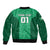 Custom Ireland Rugby Sleeve Zip Bomber Jacket Irish Celtic Cross Mix Shamrock Pattern - Wonder Print Shop
