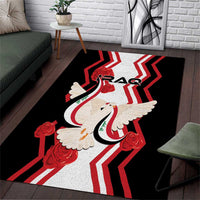 Iraq Independence Day Area Rug Dove Carrying Flag - Wonder Print Shop