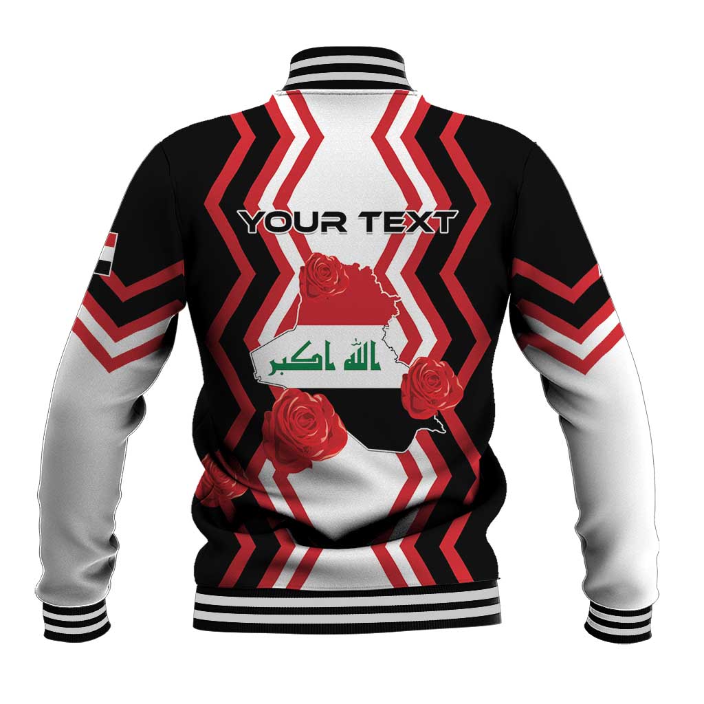 Personalized Iraq Independence Day Baseball Jacket Dove Carrying Flag - Wonder Print Shop