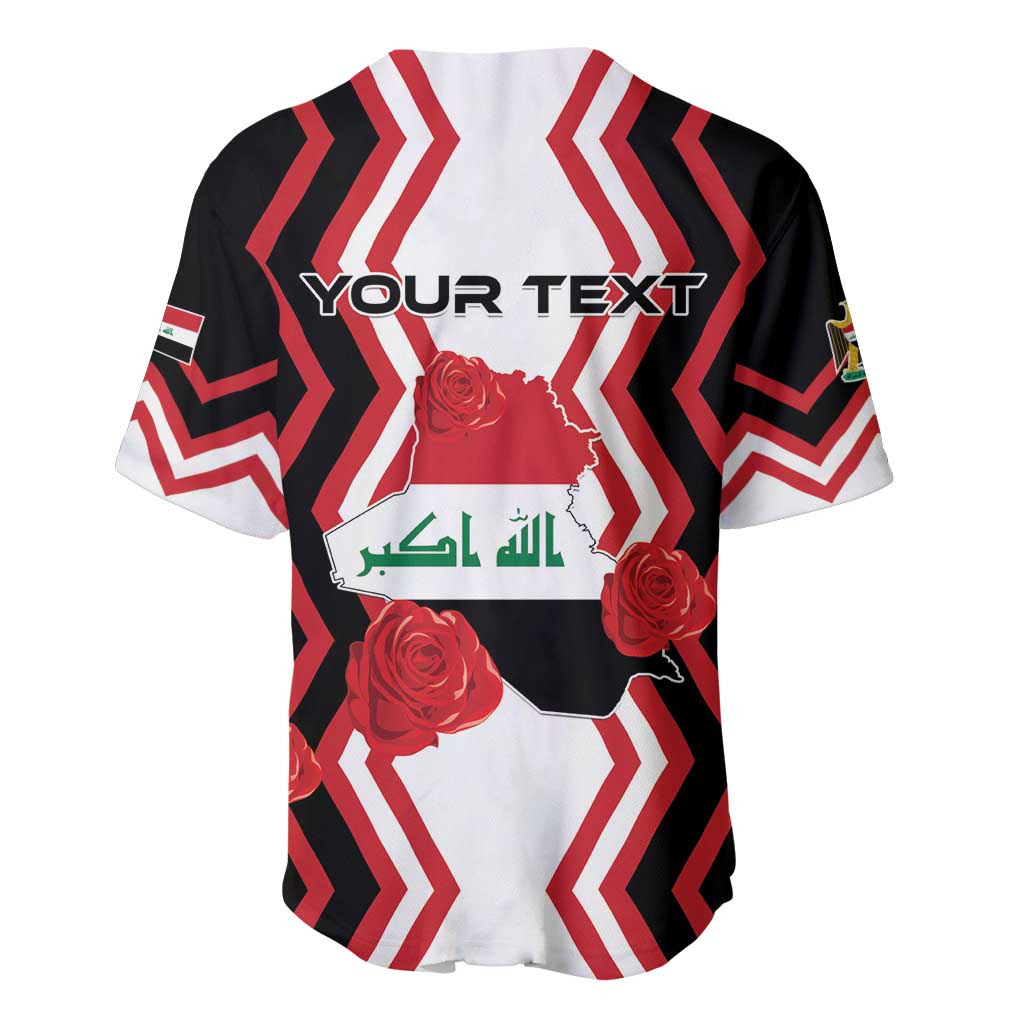 Personalized Iraq Independence Day Baseball Jersey Dove Carrying Flag - Wonder Print Shop