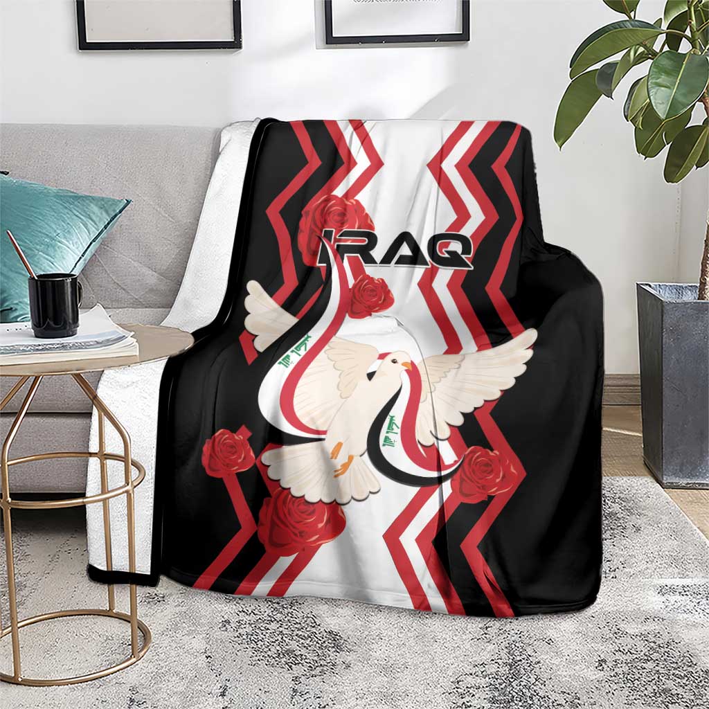 Iraq Independence Day Blanket Dove Carrying Flag